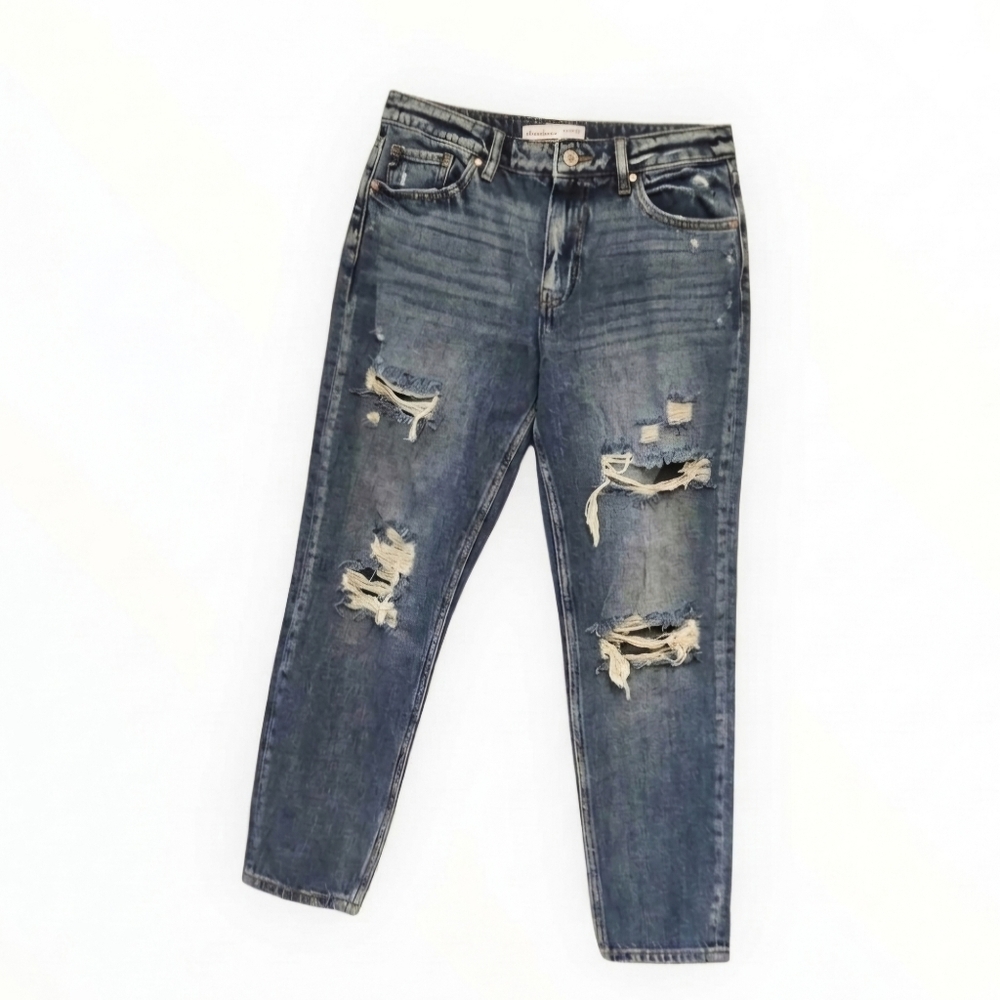 Kancan for Maurices Jeans Women’s Size 27 Exclusive Mid Rise Heavy Distress